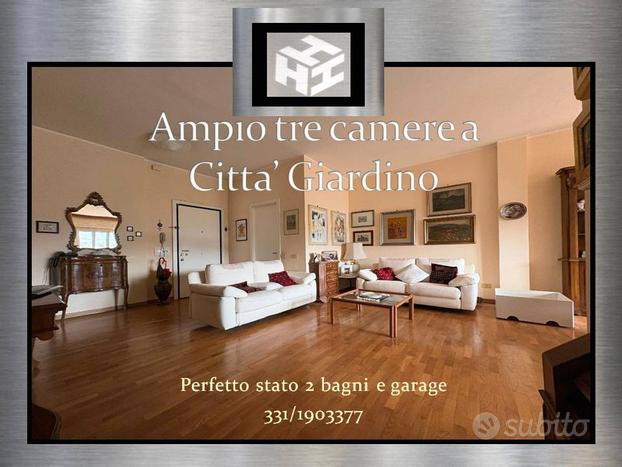 Perfetto 3 camere a citta' giardino-garage