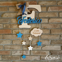 Fiocco Nascita Iniziale + Nome