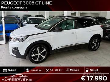 Peugeot 3008 BlueHDi 120 S&S GT Line FINANZIABILE