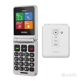 BRONDI FLIPPER TELEFONO CELLULARE SENIOR WHITE