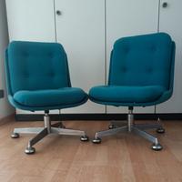 coppia poltrone da ufficio anni '70