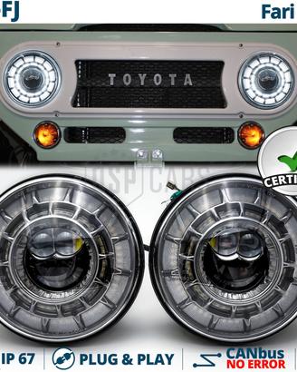 Fari LED per Land Cruiser BJ FJ OMOLOGATI Angel