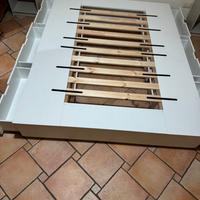 Letto matrimoniale contenitore + materasso