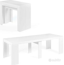 Tavolo console allungabile bianco