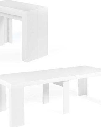 Tavolo console allungabile bianco