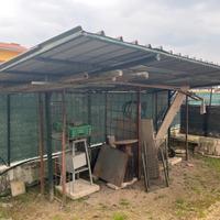 Tettoia a sbalzo dim 3x6 m altezza  2m