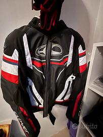 Giacca moto ragazzo e guanti