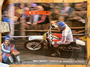 HEIKKI MIKKOLA POSTER ORIGINALE YAMAHA