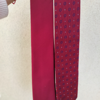 Set di cravatte monocromo e a fantasia - bordeaux