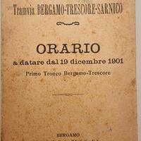 Orari Tramvia Bergamo Trescore Sarnico 1901