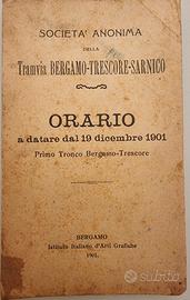 Orari Tramvia Bergamo Trescore Sarnico 1901
