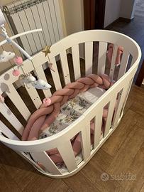 Culla ovale trasformabile – come nuova