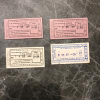 Biglietti da bilancia pesapersone vintage