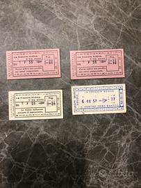 Biglietti da bilancia pesapersone vintage