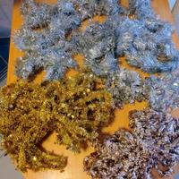 Festoni/ghirlande Natale oro e argento 