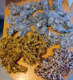 Festoni/ghirlande Natale oro e argento 