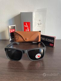 Ray-Ban Justin / Nero Opaco + Deep Green