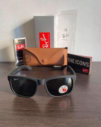 Ray-Ban Justin / Nero Opaco + Deep Green