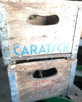 Cassette birra legno birrificio Bosio