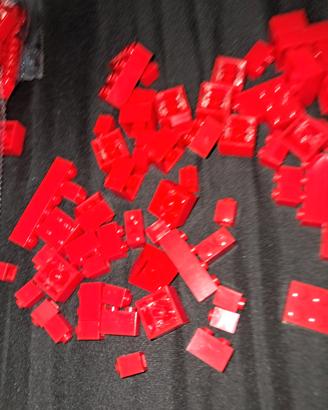 mattoncini lego compatibili rossi varie misure 200