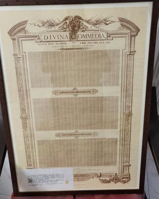 Divina Commedia in  microcalligrafia