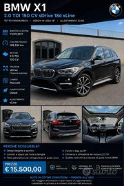 BMW X1 18D xLine 150 CV tetto panoramico  apribile