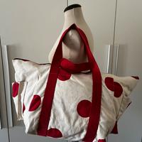 Borsa valigia in tela di cotone