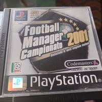  PS1 football manager  2001 x Sony  playstation 