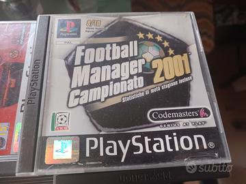  PS1 football manager  2001 x Sony  playstation 