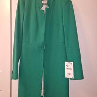Cappotto spolverino Xs Zara verde nuovo 