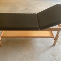 Lettino da massaggio in legno fisso professionale