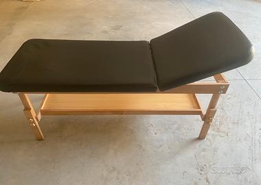Lettino da massaggio in legno fisso professionale