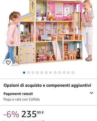Casa Barbie bambole con garage e ascensore 136x133