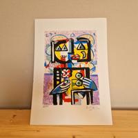 Litografia numerata 63/75 di Ibrahim Kodra