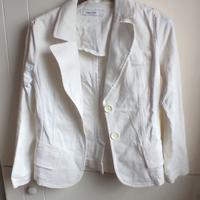 Blazer Trafaluc Zara TRF, bianca tg.M