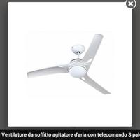 Ventilatore a soffitto con luce e telecomando