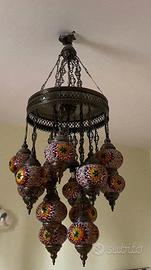 Lampadario turco a mosaico