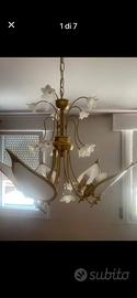 Lampadario più abat-jour