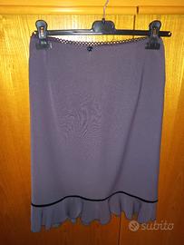 Gonna longuette colore vinaccia