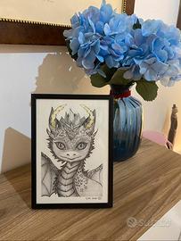 Stampa del disegno originale fatto a matita