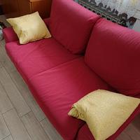 Divano in stoffa Rosso.
