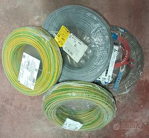 4 MATASSE (400 mt) FILO CAVO CORDINA FS17 2,5mmq