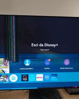 TV Samsung QE65QN800AT 65" schermo difettoso