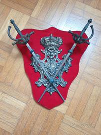 Panoplia ornamentale vintage medievale