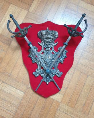 Panoplia ornamentale vintage medievale