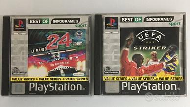 Le Mans 24 hours + UEFA striker PS Playstation PAL