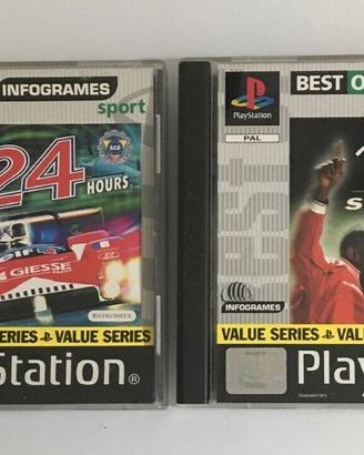 Le Mans 24 hours + UEFA striker PS Playstation PAL