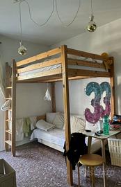 Letto Stora in legno naturale