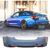 PARAURTI POSTERIORE BMW F32 F33 LOOK M DOPPIA USCI