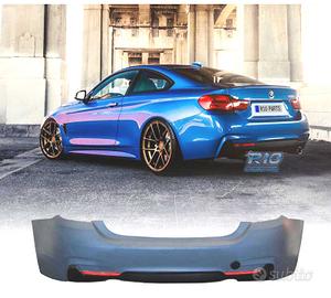 PARAURTI POSTERIORE BMW F32 F33 LOOK M DOPPIA USCI